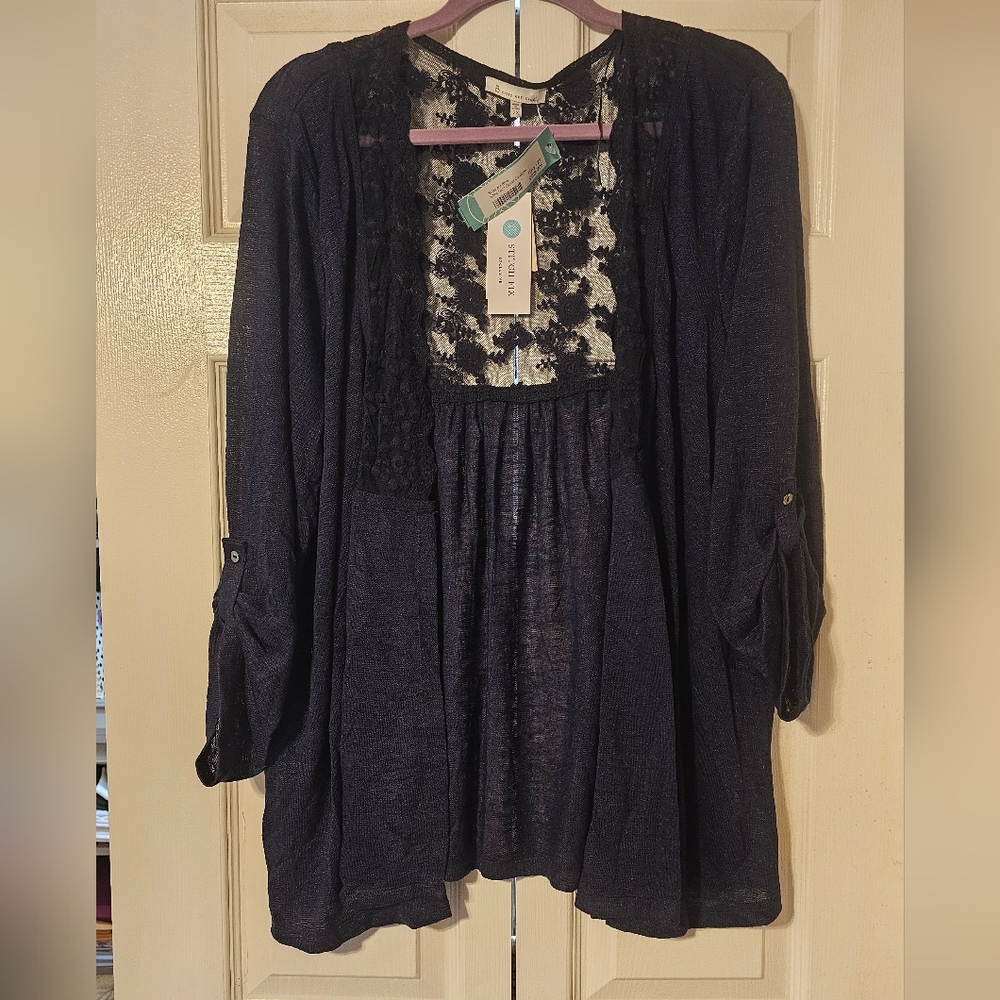 Silvia Lace Detail Cardigan